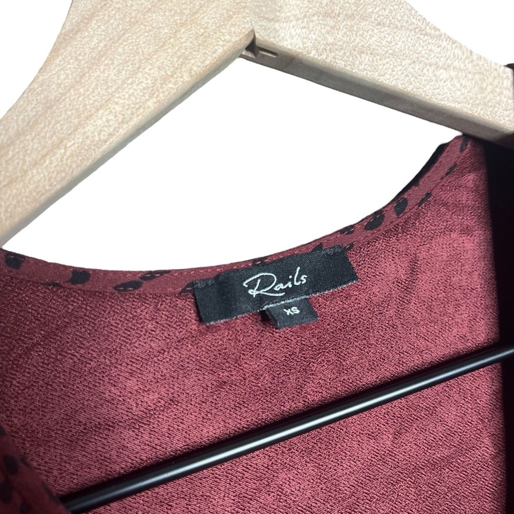 Rails Jet Jumpsuit In Rust Spotted Belted Size Xs… - image 3